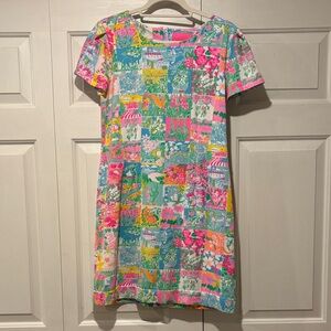 Lilly Pulitzer Pink and Green Floral Dress